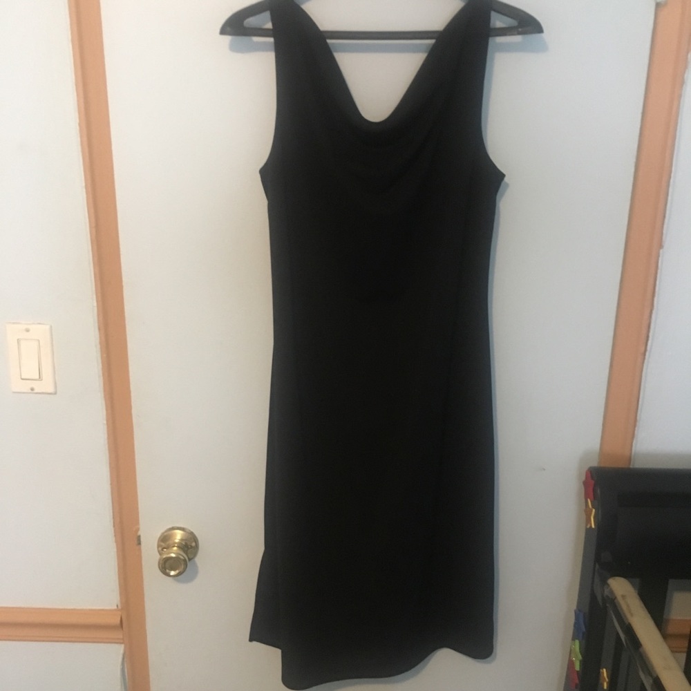 Express sleeveless little black dress